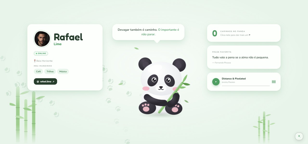 Xatspace Panda no computador, cor original
