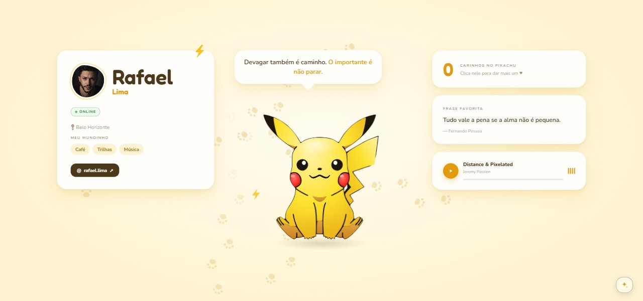 Xatspace Pikachu no computador, cor original